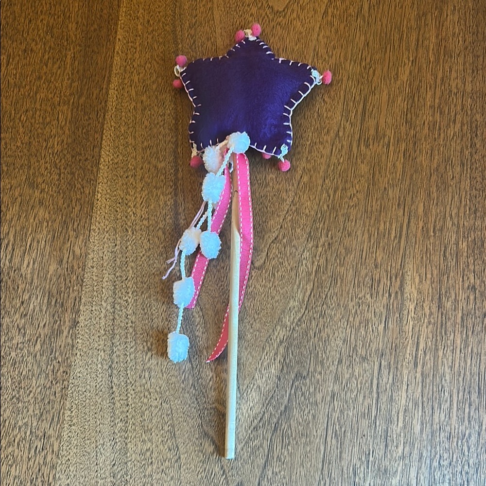 Purple and Pink Fairy Wand with Star Top